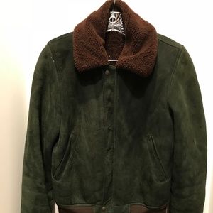 Vintage Green Bomber Jacket